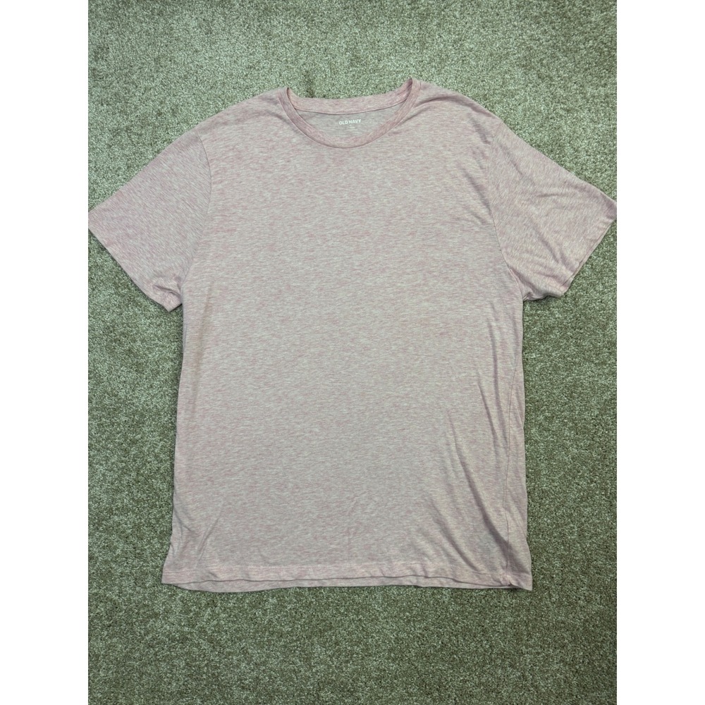Old Navy Soft-Washed Crewneck T-Shirt Mens XL Heather Pink Short Sleeve Tee